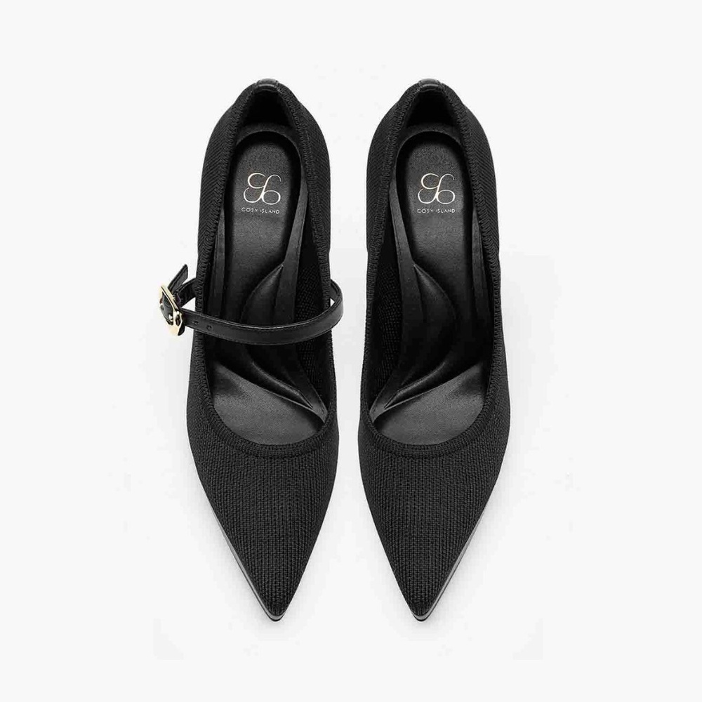 Cozy island is Pointed Toe Heeled Platform Pumps - Picture 5 of 6